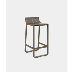 Flat Counter stool with backrest