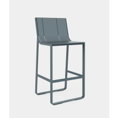 Flat High stool with high backrest