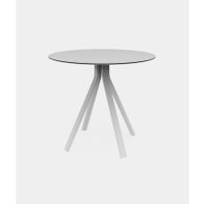 Stack Round column leg dining table Ø90