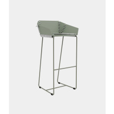 Textile High stool with backrest
