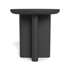 Victoria Aluminum Round Slatted Side Table